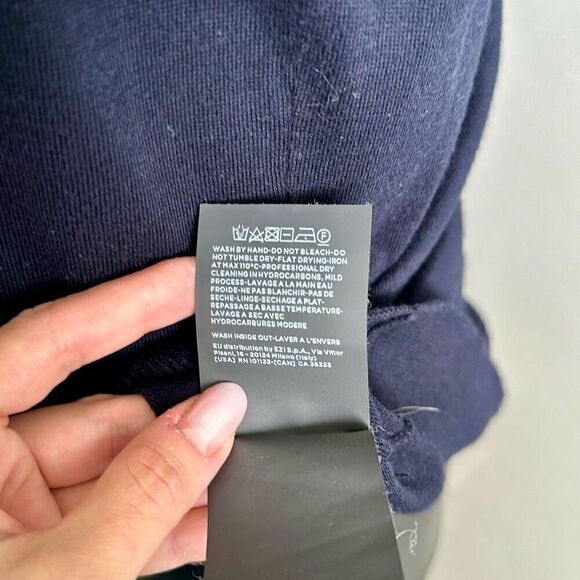 ZEGNA NAVY BLUE PREMIUM COTTON T-SHIRT - Picture 11 of 12